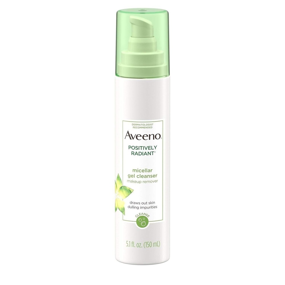 Aveeno Positively Radiant Hydrating Micellar Gel Facial Cleanser - 5.1oz